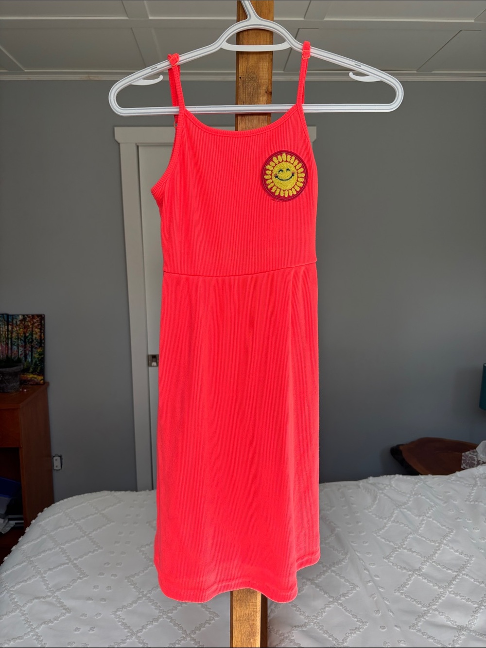 Appaman Girls Neon Smiley Sun Tank Dress